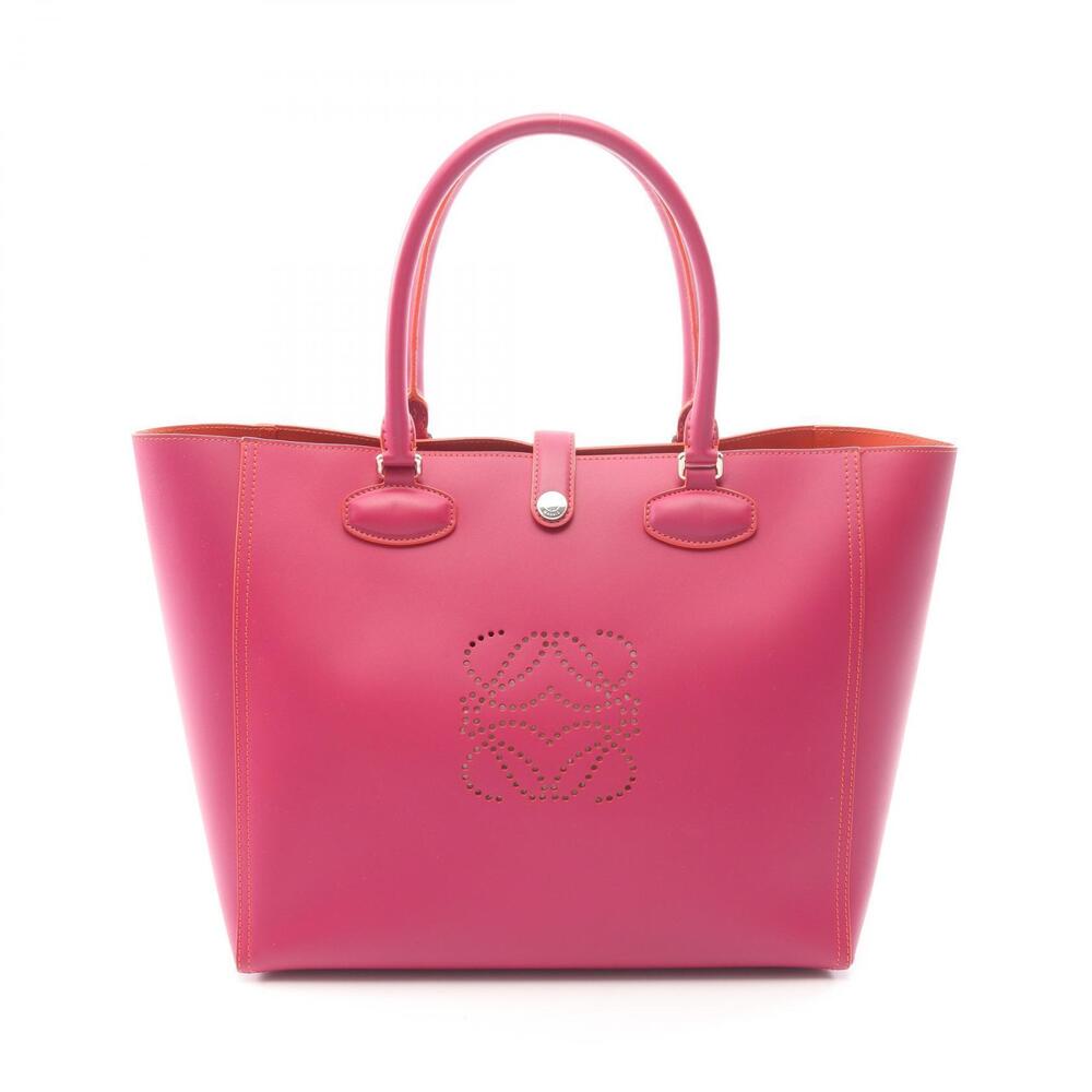 Loewe Leo Anagram Tote Bag Leather Pink